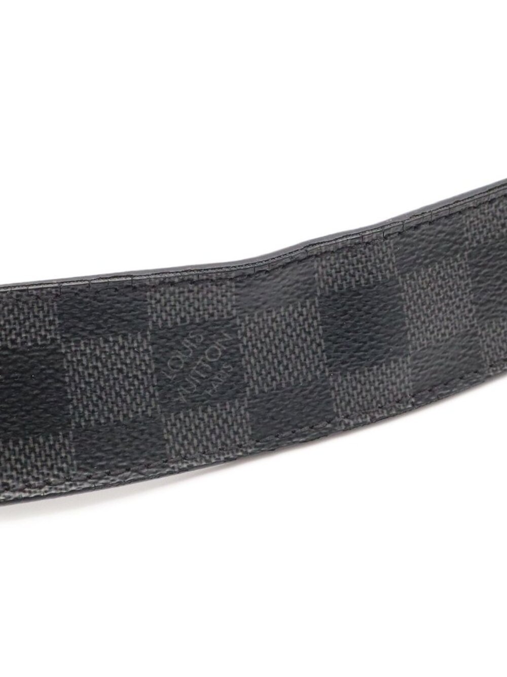 Louis Vuitton Damier Graphite Ceinture LV Initial 40 Belt 95 - Picture 5 of 9